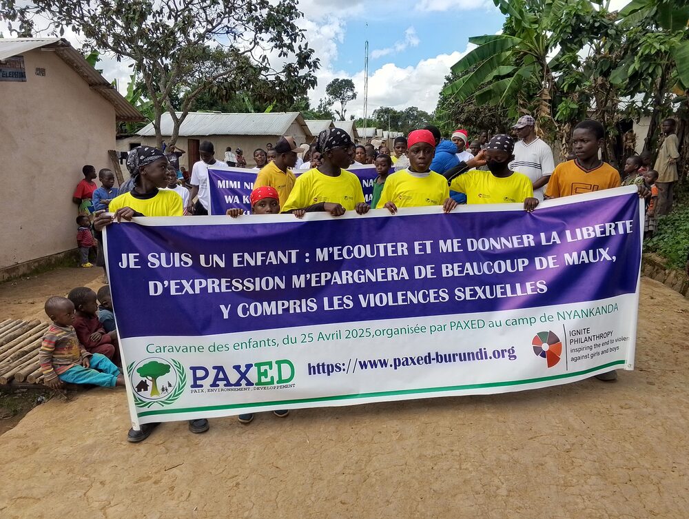 Action de terrain PAXED, Burundi